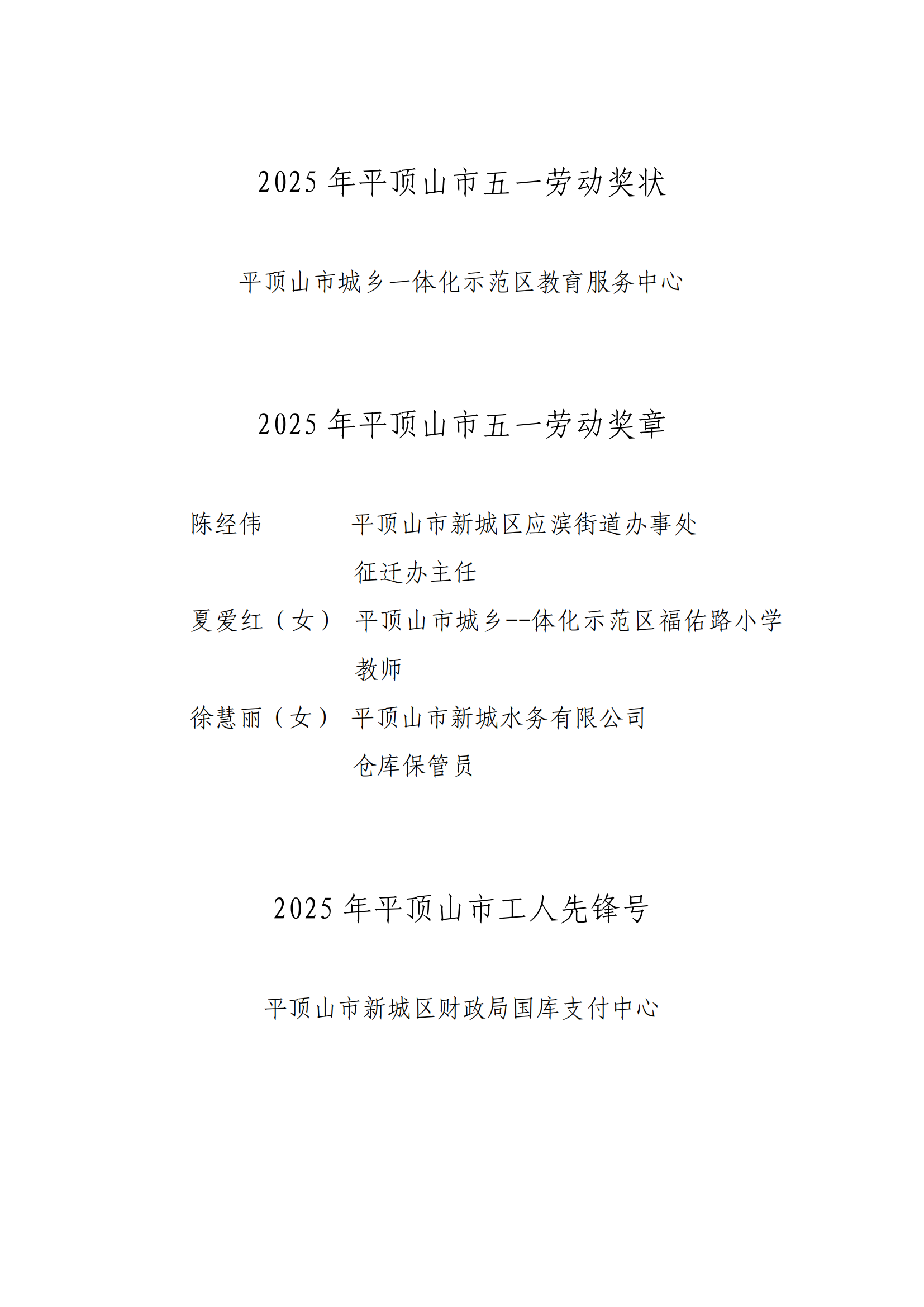 关于对2025年平顶山市五一劳动奖和平顶山市工人先锋号拟推荐对象的公示_01.png